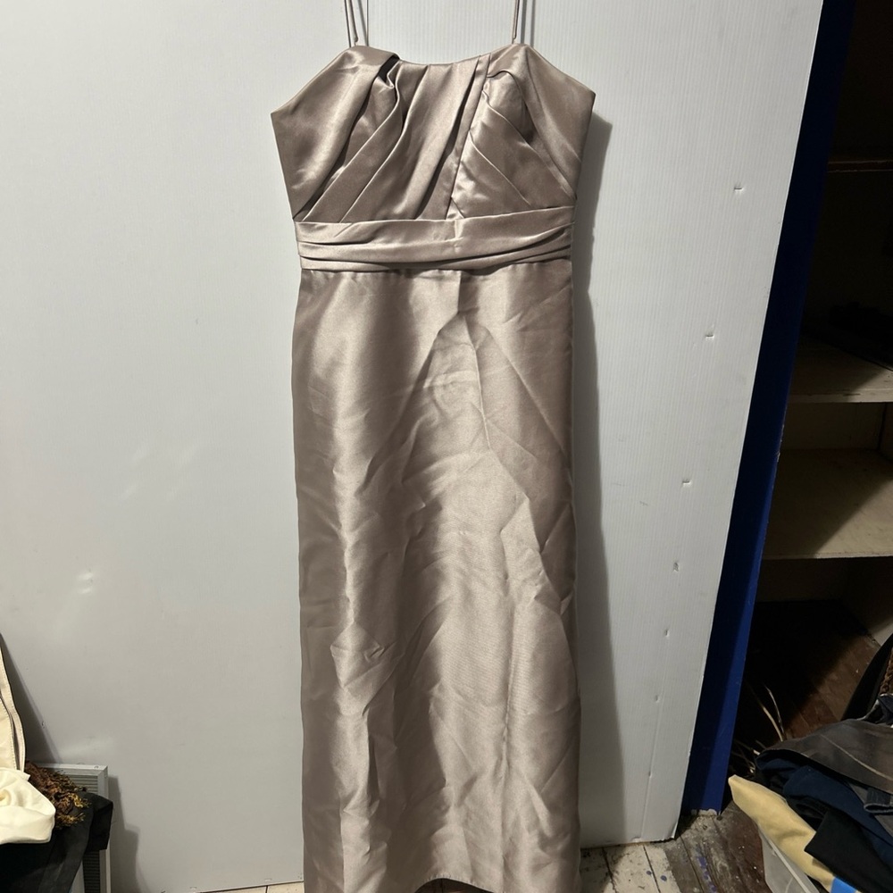 Watters & Watters Formal Gown Taupe 12 NWT